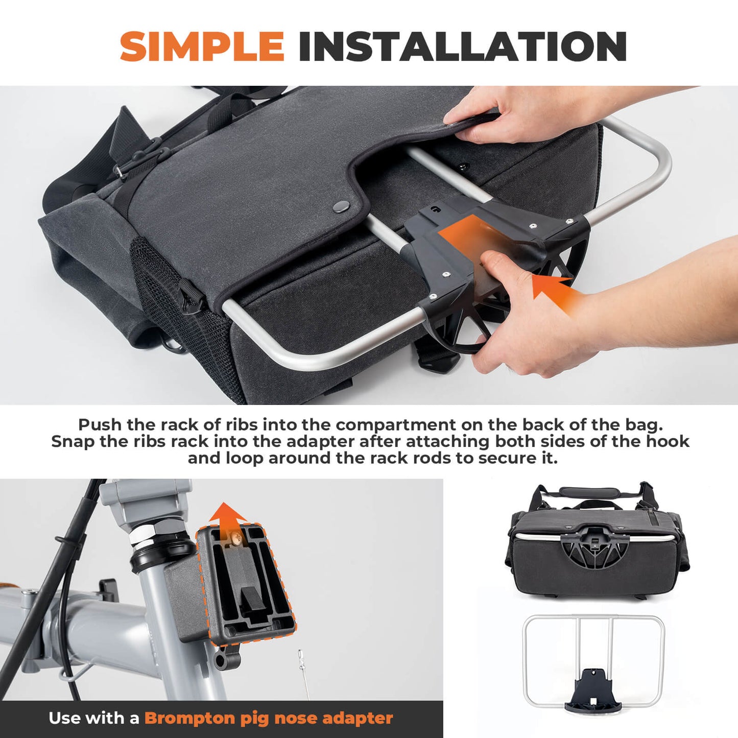 Brompton Folding Bike Handlebar Bag & Shoulder Bag - 8L