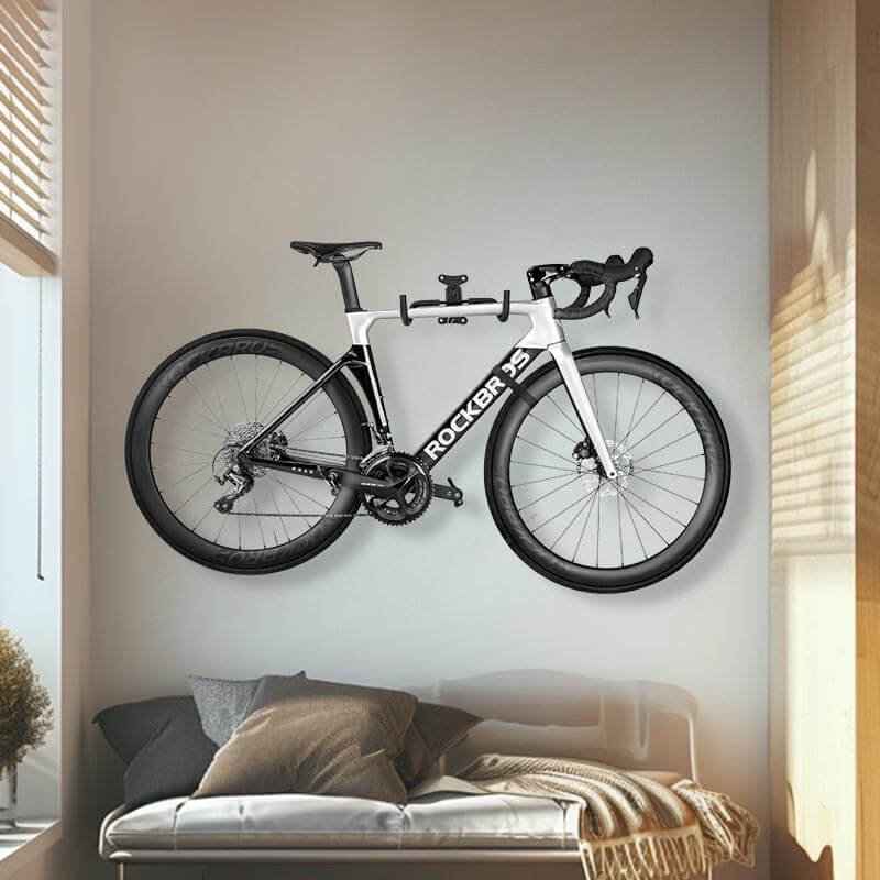 Retractable Wall-Mounted Bike Rack Space-Saving Bike Storage