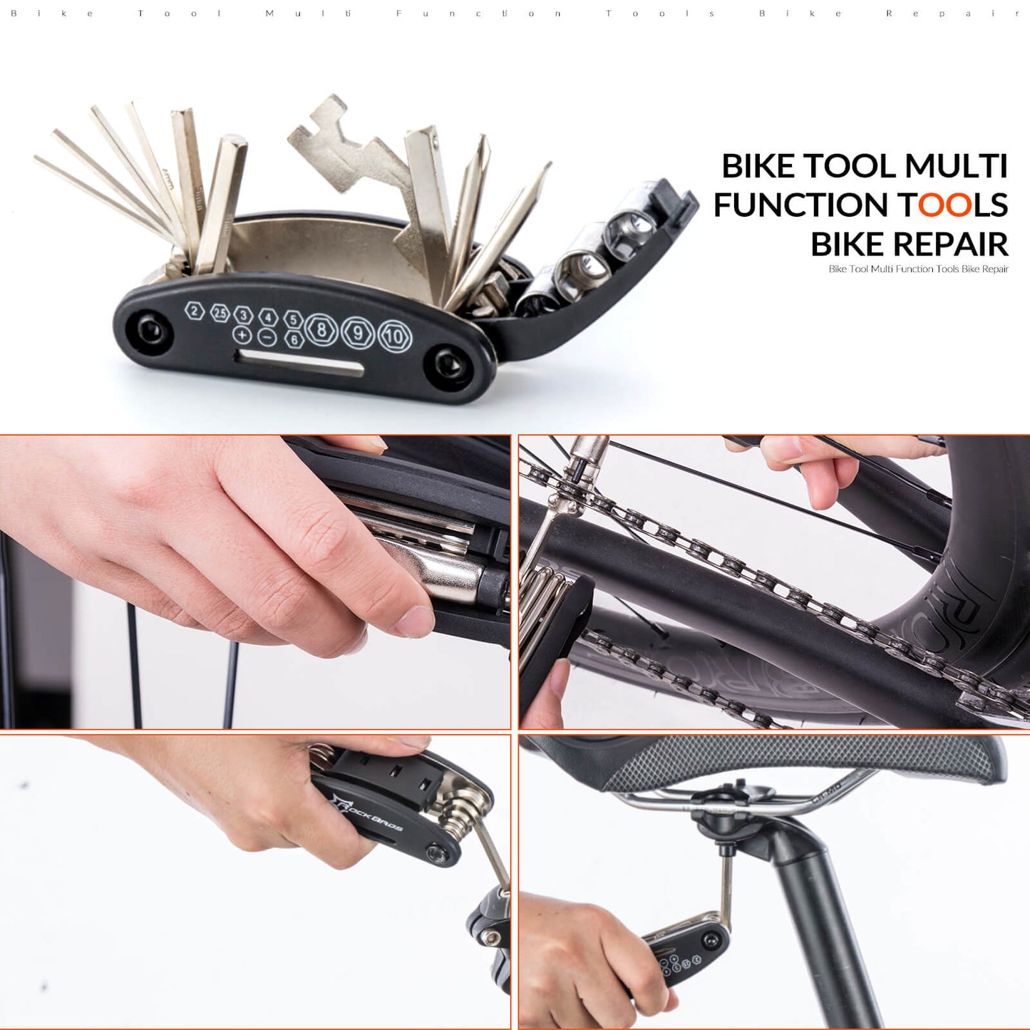 16 In 1 Multi-Function Bike Tool Kit