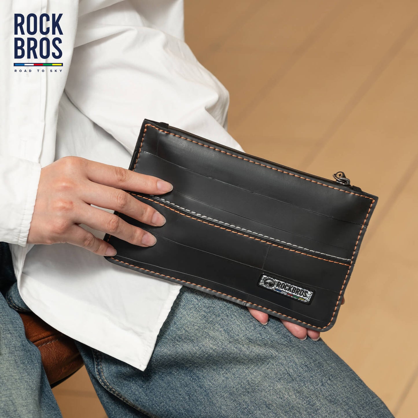 ROAD TO SKY Recycled Tire Bike Wallet - 0.7L