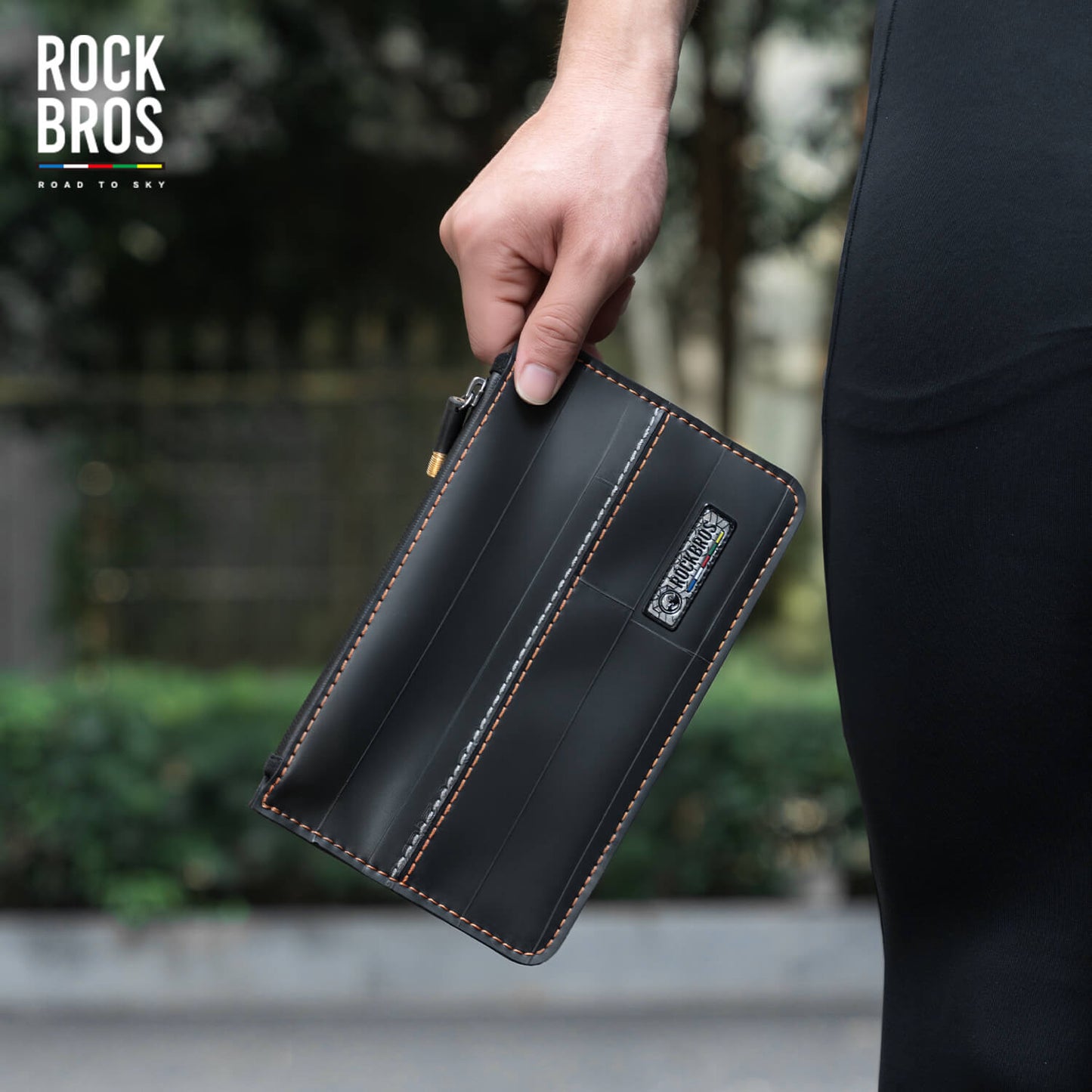 ROAD TO SKY Recycled Tire Bike Wallet - 0.7L