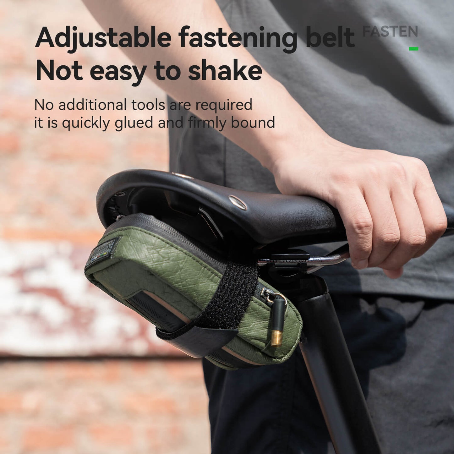 ROAD TO SKY Recycled Tire Mini Bike Saddle Bag - 0.4L