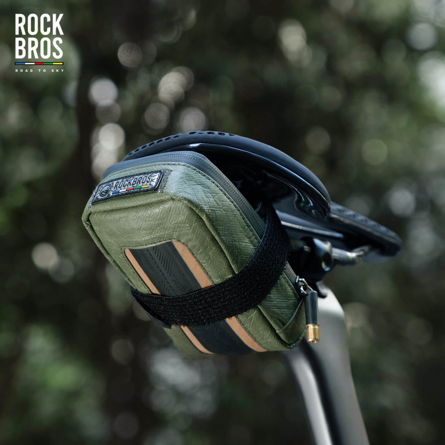 ROAD TO SKY Recycled Tire Mini Bike Saddle Bag - 0.4L