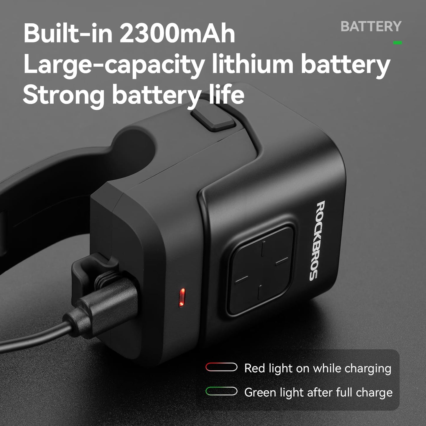 2-in-1 Bike Horn & Front Light -  450lm