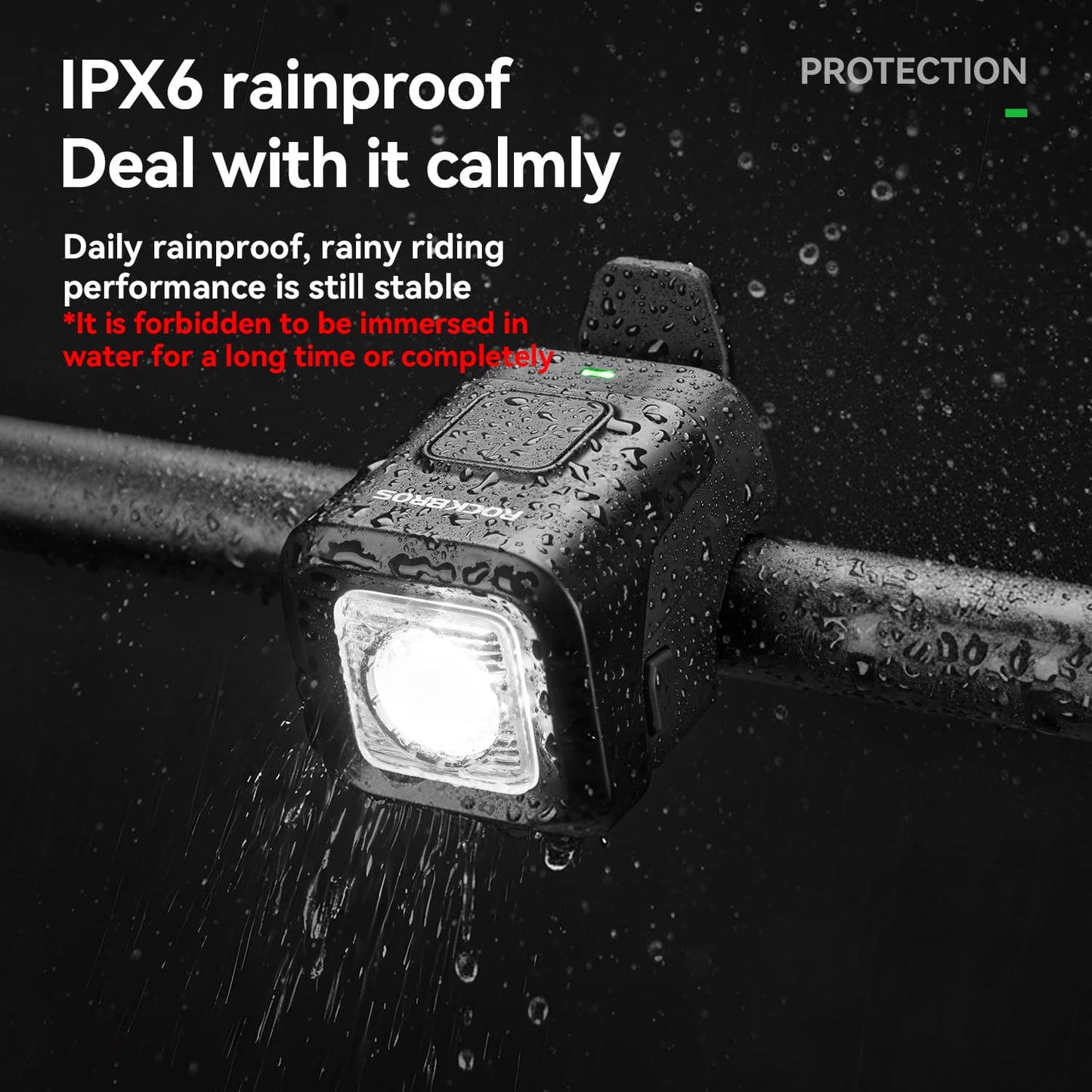 2-in-1 Bike Horn & Front Light -  450lm