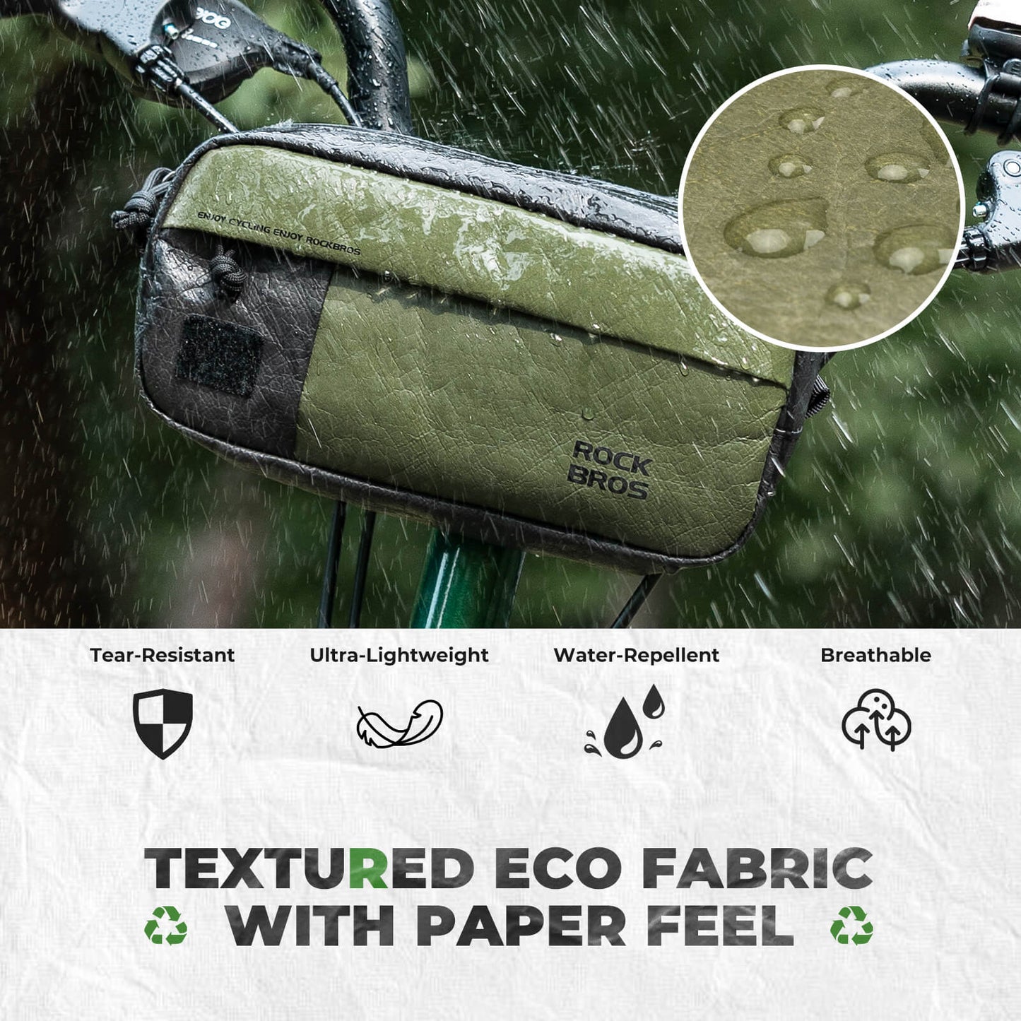 Bike Handlebar Bag with Shoulder Strap - 1.5L