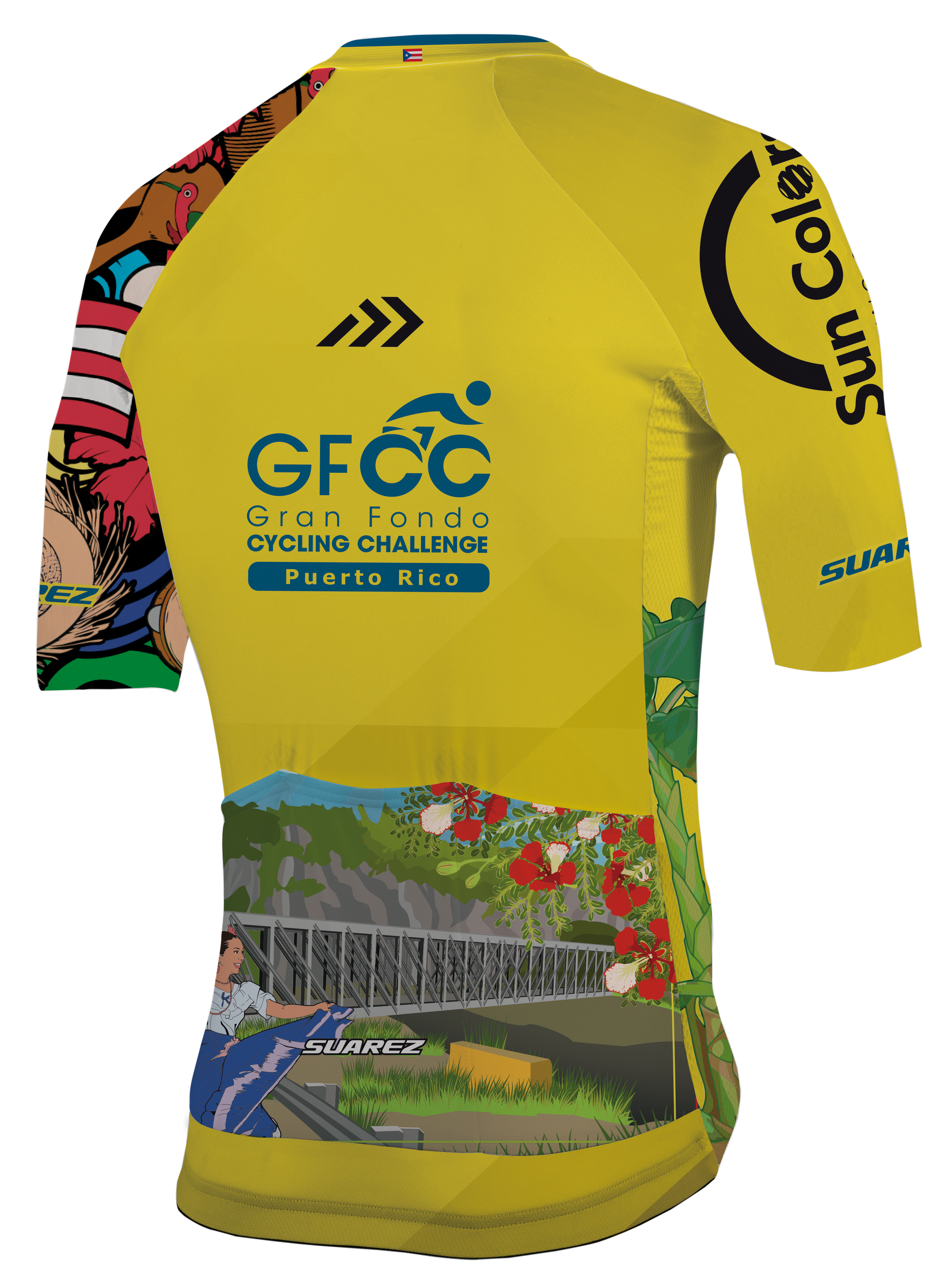 2023 Colombian Collection Mens Short Sleeve Cycling Jersey by Suarez | Cento Cycling X-Large